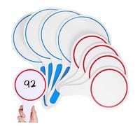 Ciieeo 8Pcs Kt Board Tableau De Bord Portable Blanc Effaçable À Sec Réponse Paddle Tableau De Bord Pour Le Vote Main Tenant Une Pancarte Blanc Réinscriptible Paddle
