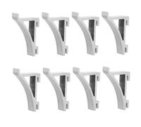 Ciieeo 8pièces Lot de Clips INOX pour Étagère De Congélateur Et Réfrigérateur Supports Robustes pour Clayette Frigo Fixation Facile