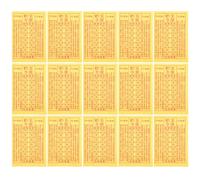 Ciieeo 900 Pièces Papier Jaune Sacré de Culte Ancestral pour Funérailles et Qingming Papier de Sacrifice en Jaune Offrandes