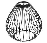 Ciieeo Abat-jour en Métal Ajouré Noir Style Vintage, Abat-jour Creux pour Lampe Suspendue, Diamètre Supérieur 4,2 Cm Inférieur 8 Cm, Abat-jour Décoratif en Maille, pour Salon, la Cuisine