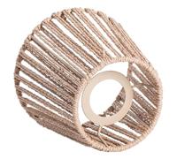 Ciieeo Abat-jour Suspendu en Corde de Jute Tissé Rétro, Abat-jour pour Lustre, Couvre-lampe Décoratif Style Vintage, Couleur Kaki, Taille Unique, pour Salon, Restaurant et Café