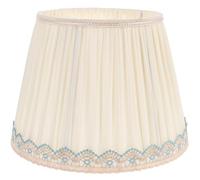 Ciieeo Abat-jour Tambour en Tissu Chiffon Beige Clair Translucide, Petit Abat-jour Cylindrique pour Lampe de Table E27, Éclairage Intérieur Polyvalent pour Salon, Bureau, Chambre