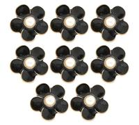 Ciieeo Accessoires Décoratifs pour Chaussures 8pcs Fleurs Camélia en Alliage de Zinc DIY Élégant pour Bricolage et Décoration D'objets Artisanaux