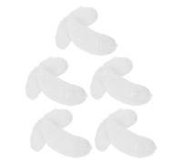 Ciieeo Accessoires Essentiels Autocollants en Coton 5 Paires de Sourcils Blancs Confortables à Porter pour Costume de Père pour Fêtes de et Déguisements Festifs
