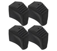 Ciieeo Accessoires pour Échelles 4 Patins Antidérapants en Caoutchouc 40X20Mm pour Pieds Carrés d'Échelle, Sécurité Renforcée pour Usage Professionnel et Domestique