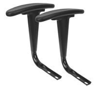 Ciieeo Accoudoirs en Acier pour Chaise de Bureau Paire de 2 Accessoires Fixes Coussin PP Repose-Bras Robuste et Résistant pour Fauteuil Gamer et Siège de Bureau, Remplacement D'accoudoir