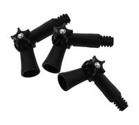 Ciieeo Adaptateur D'angle Rotatif pour Manche à Balai à Vis, 3 Pièces en Pp Noir, Compatible Brosses et Rallonges pour Atteindre Zones Difficiles