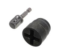 Ciieeo Adaptateur de Douille pour Cric avec Perceuse Rallonge Portable et Compact pour Clé à Écrou de Roue Outil de et Changement Rapide de Pneus pour Voiture et Remorque