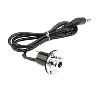 Ciieeo Adaptateur Prise Jack Femelle 6,35 Mm vers Mâle 3,5 Mm pour Guitare Acoustique Câble Intégré Accessoire Guitare Metal Plug Fiche de Sortie Électronique Douille Endpin Robuste