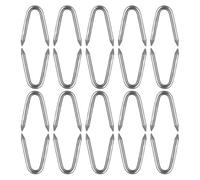 Ciieeo Agrafes en Acier Galvanisé de U 1,5 Pouce 20 Pièces pour Fixation Treillis Métallique, Supports de Clôture Réutilisables pour Jardin, Ferme et Construction Extérieure