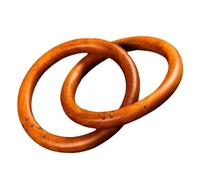 Ciieeo Anneau Décoratif en Bois De Jujubier 4,5 Cm, Maillons Entrelacés en Bois Naturel, Ornement Rustique pour Décoration Intérieure Minimaliste, Décor Maison Polyvalent, Pièce Unique