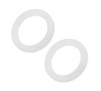 Ciieeo Anneau Diffuseur de Parfum Remplissage D'huile Facile en Silicone 2 Pièces Blanc pour Contrôle Automatique des Senteurs et Ampoules Salons et Chambres