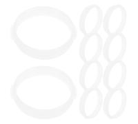 Ciieeo Anneaux de Tunnel pour Hamster Soi-même, Connecteurs en Plastique Rigide Blanc, Lot de 10 Pièces, Accessoires Modulables pour Cage de Petits Animaux, Jeux et Parcours