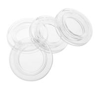 Ciieeo Anneaux et Capuchons Transparents en Silicone pour Trous de Parasol de Table D’extérieur, Lot de 4 Sets de Pièces, Accessoires Solide pour Parasol de Terrasse, Protection