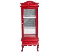 Ciieeo Armoire Décorative à Top Arrondi pour Exposer des Objets de Collection Accessoires de Maison de Poupées Solide