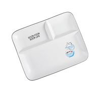 Ciieeo Assiette Compartimentée Porcelaine avec Trois Sections pour Fruits et Desserts Plateau Céramique pour Usage Domestique et Repas