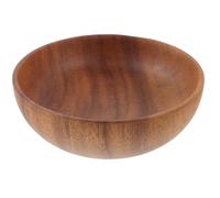 Ciieeo Assiette en Bois D’acacia 12x3,8 Cm, Plat de Service Rond pour Sauce et Condiments, Porte-collation Léger et Antidérapant, Vaisselle Écologique Cuisine et Restaurant