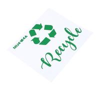 Ciieeo Autocollant de Classification Étanche pour Poubelle Autocollant Auto-adhésif Étiquette de Recyclage Amovible pour Tri des Déchets Usage Intérieur et Extérieur Lot Unique