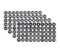Ciieeo Autocollants Chiffres Numérotés 1 à 200, Vinyle Adhésif Noir et Blanc 2,54 Cm, Étiquettes Rondes Auto-adhésives, pour Classement, Organisation Bureau et Rangement Intérieur