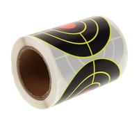 Ciieeo Autocollants Cibles de Tir à L’Arc 3 Pouces Fluorescents Jaune, Rouleau de 100 Pcs, Adhésifs Précision pour Entraînement, Marqueurs Cibles pour Tir Sportif et Chasse