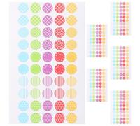 Ciieeo Autocollants de Renforcement 6 Feuilles de 50 Stickers Adhésifs Résistants pour Perforations de Classeur Compatibles Plupart des Papiers à Feuilles Mobiles, pour Livres Bébé