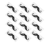 Ciieeo Autocollants Moustache Protecteurs en Pp Noir pour Décoration et Usage Quotidien, 100pcs, Accessoires pour Enlever Poils de Nez et Saletés Efficacement