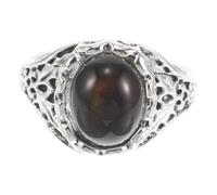 Ciieeo Bague pour Femme à Changement de Température Anneau Émotionnel Rond Vintage en Alliage Taille 6 Bague D’Humeur Thermosensible pour Fiançailles et Usage Quotidien