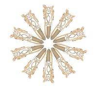 Ciieeo Bagues griffes pour ongles, 10 pièces en métal léger ajustable, accessoires cosplay pour soirées et pièces de théâtre, style antique pour passionnés de décoration d’ongles