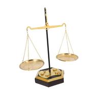 Ciieeo Balance Décorative Métal pour Maison Ornament de Bureau Forme de Balance Statuette de Justice Métal pour Centre de Table