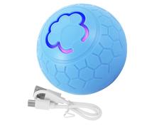 Ciieeo Balle Interactive Électrique pour Chien Rechargeable Sauteur Lumineux Bleu 1 Pièce, Mode Automatique pour Chien Moyen, Intérieur et Extérieur, Électronique Stimulant L’Instinct