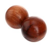 Ciieeo Balles de Massage en Bois 2 Pièces pour Entraînement Main et Soulagement Musculaire Boules Rondes Naturelles Compactes pour Relaxation Stimulation Circulation Sanguine et