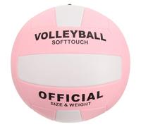 Ciieeo Ballon de Volley-Ball Souple Taille 5 en Cuir PU Gonflable pour Entraînement Intérieur Ballon de Volley Standard pour Examen et Match Équipement Polyvalent Sports en Salle