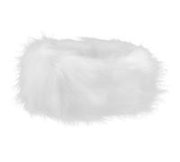 Ciieeo Bandeau Chaud d'Hiver en Fausse Fourrure Blanche pour Femme Taille Unique Accessoire Cheveux Doux et Isolant Cache-Oreilles Hiver Présent Saison Froide
