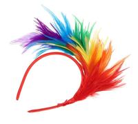 Ciieeo Bandeau Cheveux à Plumage Colorées pour Femmes, Non Glissant et Solide, pour Carnaval, Fêtes Costumées et Mascarades Design Vibrant et Charmant