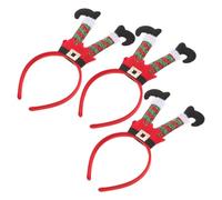 Ciieeo Bandeaux pour Cheveux Décorations Créatives Confortables et Faciles à Nettoyer 3pcs de Noël en Tissu Non Tissé pour Fête de Noël et Représentation Scénique