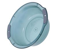 Ciieeo Bassine de Lavage Multifonctionnelle en Plastique Transparent Bleu Moyen, Bassin de Nettoyage du Visage et Lavage des Cheveux, Grand Lavabo Portable pour Linge Cuisine, Bac