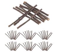 Ciieeo Bâtonnets à Mâcher Naturels en Bois de Pomme 1500G pour Petits Animaux Jouets Molaires Sûrs pour Hamsters Lapins et Chinchillas Friandises à Ronger pour Cage Hamster et