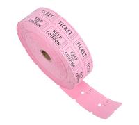 Ciieeo Billets de Tombola Rose en Papier, Tickets D’entrée pour Tirages | Lot Perforé à Détacher, Design Unique par Ticket, pour Foires Communautaires et Équipes D’événement