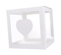 Ciieeo Boîte à Ballons Transparente PVC Résistante Coffret Décoratif Réutilisable pour Shower Mariage et Anniversaire Écologique Odeur Idée Cadeau