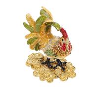 Ciieeo Boîte à Bijoux Forme de Coq Main Boîte à Bibelots Décorative Rangement Multifonction pour Bijoux et Objets Précieux Décoration Élégante pour Maison et Bureau