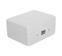 Ciieeo Boîte à Clés Murale 6 Crochets Serrure à Code Résistant Haute Sécurité Blanc Installation Facile Bureau Maison Agent Immobilier