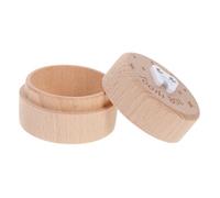 Ciieeo Boîte à Dents De Lait En Bois Naturel 15 Cm, Organiseur De Collection Pour Bébé, Porte-dents De Lait Pour Garçon Et Filles, Rangement Souvenir Pour Premiers Dents Perdues