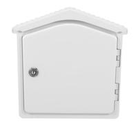 Ciieeo Boîte à Lait Murale Plastique Blanche 22x9x25 Cm avec Serrure Boîte D’emballage Sécurisée pour Livraisons Extérieures Organisateur Compact pour Balcon et Mur