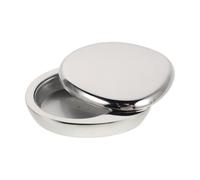 Ciieeo Boîte à Onguent Solide Alliage Aluminium Conteneur Cosmétique Rechargeable avec Couvercle Rotatif pour Onguent et Parfum Solide Argenté Portable et Étanche