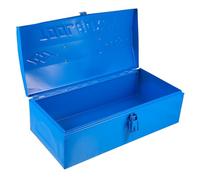 Ciieeo Boîte à Outils Robuste en Fer Portable Bleu, Conteneur à Outils Essentiel pour Garage et Intérieur, Présent Fête des Pères