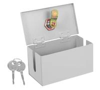 Ciieeo Boîte à Prises Étanche Protecteur De Prise Électrique Couvercle De Protection Résistant Aux Intempéries Serrure De Sortie Argent