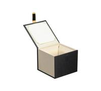 Ciieeo Boîte à Thé Décorative en Tissu Noir pour Rangement et Protection | Coffret Présent, Usage Bureau et Occasions Spéciales, Style Chic et Élégant