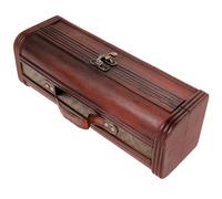Ciieeo Boîte à Vin en Bois Vintage Portable pour Bouteilles de Vin et Bière, Rangement Stable, pour Événements Spéciaux et Présents D'inauguration