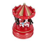 Ciieeo Boîte boîte de carrousel carrousels Figurine veilleuse carrousel Douane Accessoires de théâtre à Domicile décor Musical de Bureau décor de carrousel Moulage par Injection Plastique