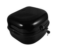 Ciieeo Boîte Coffre de Voiture électrique arrière Tronc Aluminium Top-Case Valise Porte-Bagages Coffre de Top Case pour Bagages Coffre de Scooter Le Fer Black